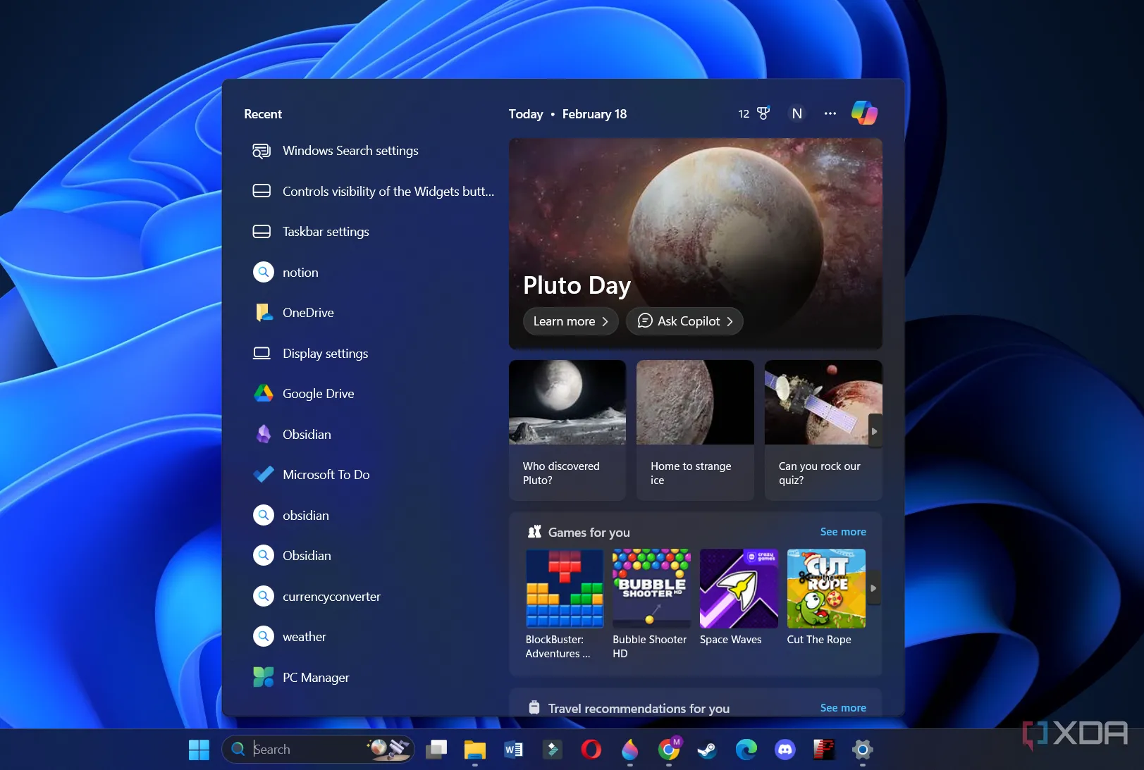 Thanh tìm kiếm Windows 11 tích hợp biểu tượng Copilot AI