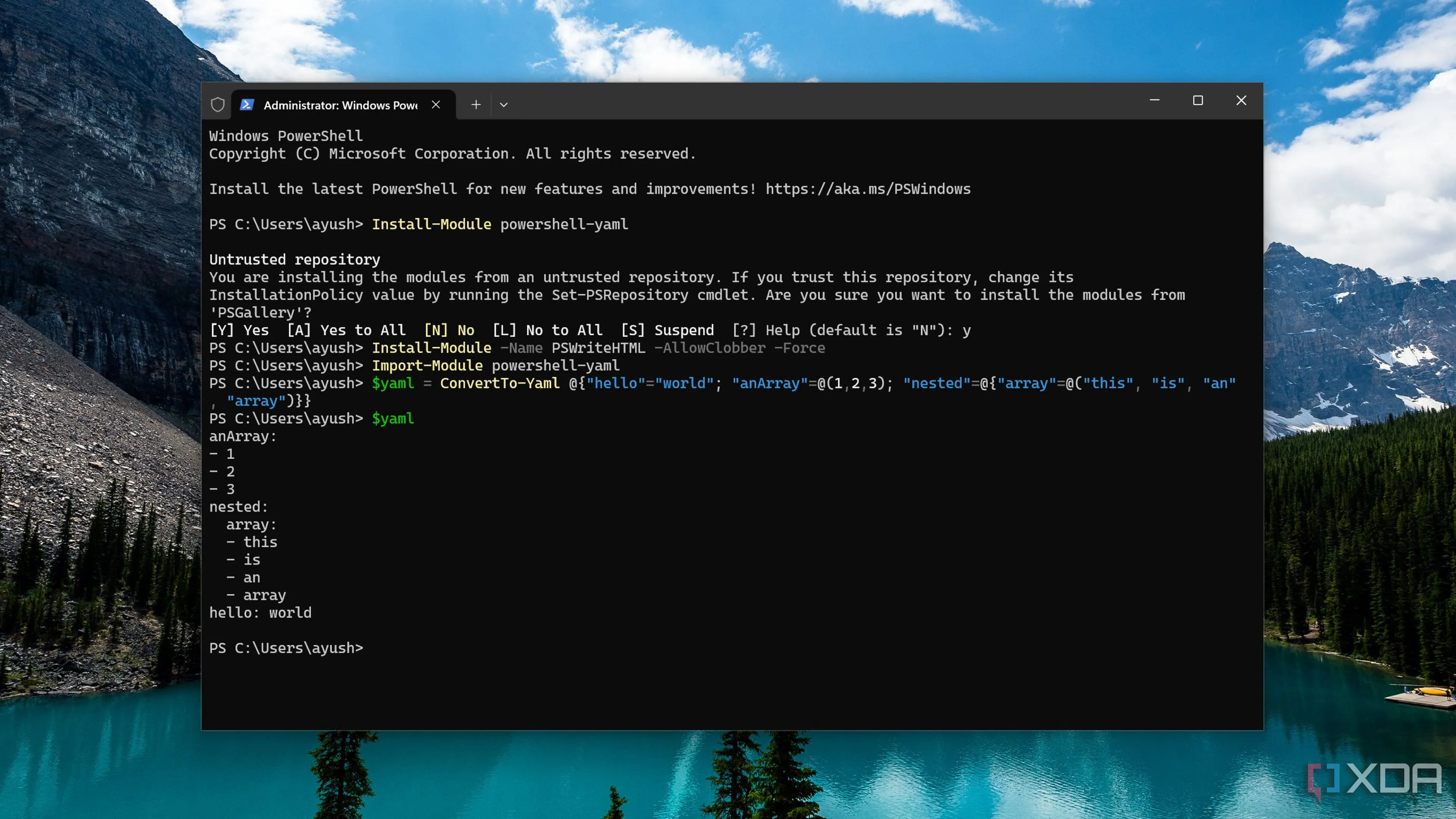 Thao tác với tệp Excel trong môi trường PowerShell bằng module ImportExcel