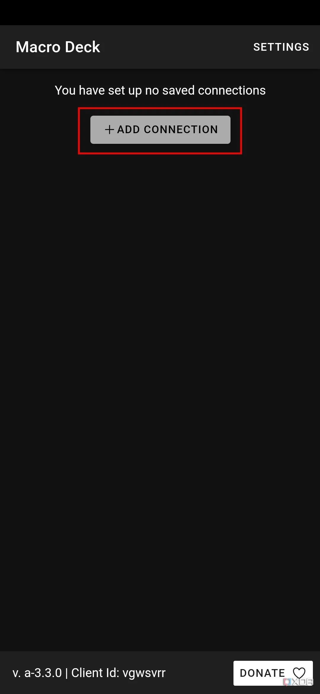 Thêm kết nối Macro Deck trên ứng dụng điện thoại