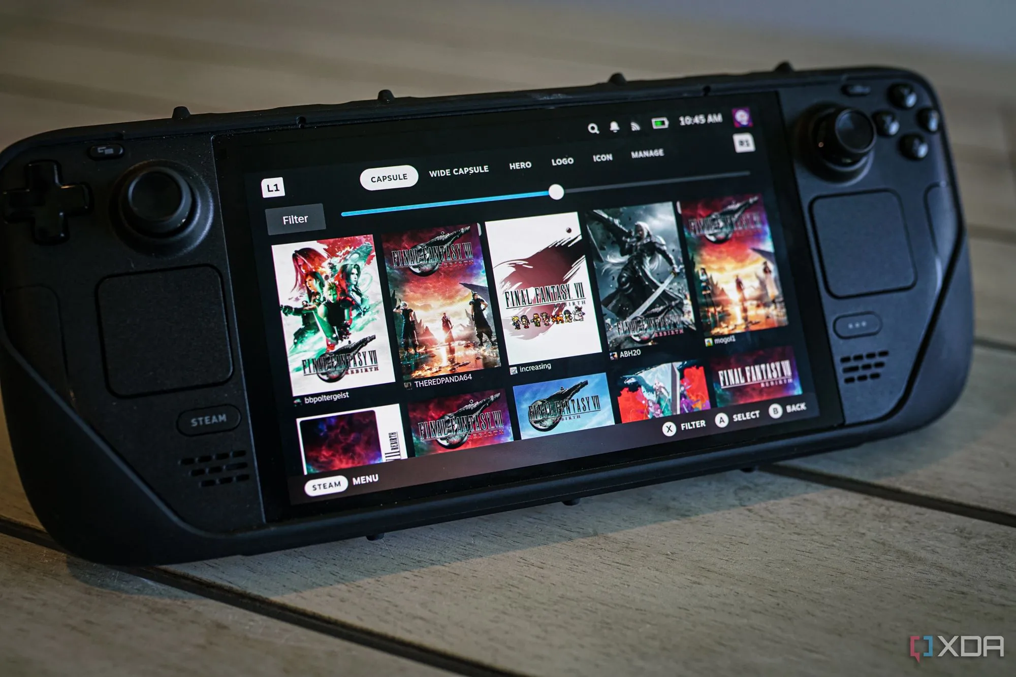 Thiết bị chơi game cầm tay Steam Deck, biểu tượng cho xu hướng phát triển các nền tảng chơi game di động đòi hỏi tối ưu hóa đa dạng.