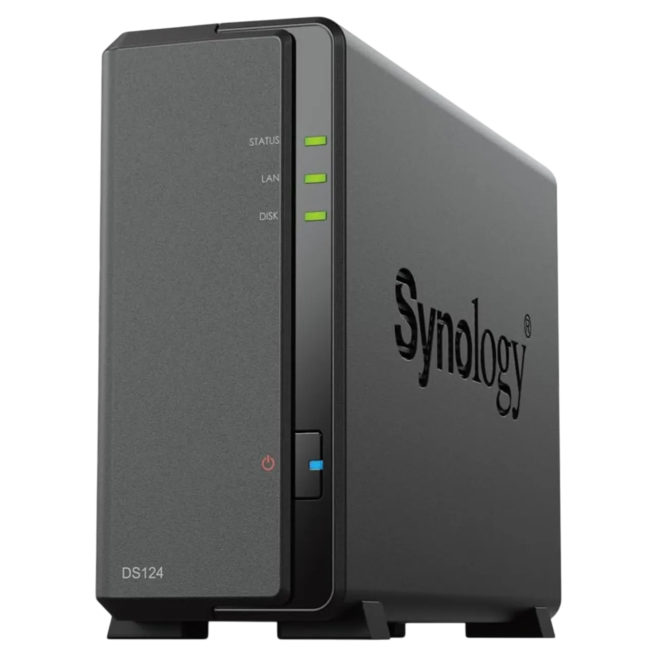 Thiết bị NAS Synology DS124 với thiết kế nhỏ gọn