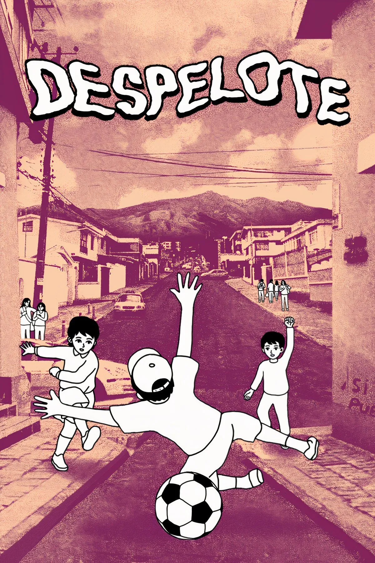 Thiết kế đồ họa độc đáo trong game indie Despelote, pha trộn giữa phong cách ảnh thực và nhân vật 2D