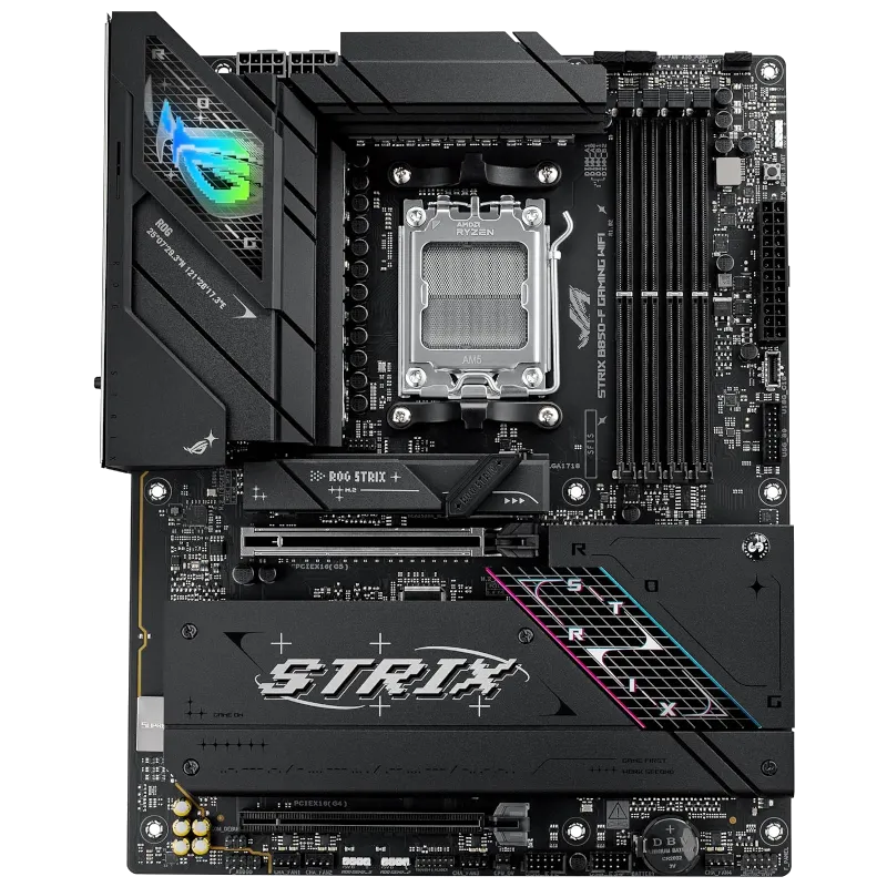 Thiết kế tổng thể Asus ROG Strix B850-F Gaming WiFi cho PC gaming
