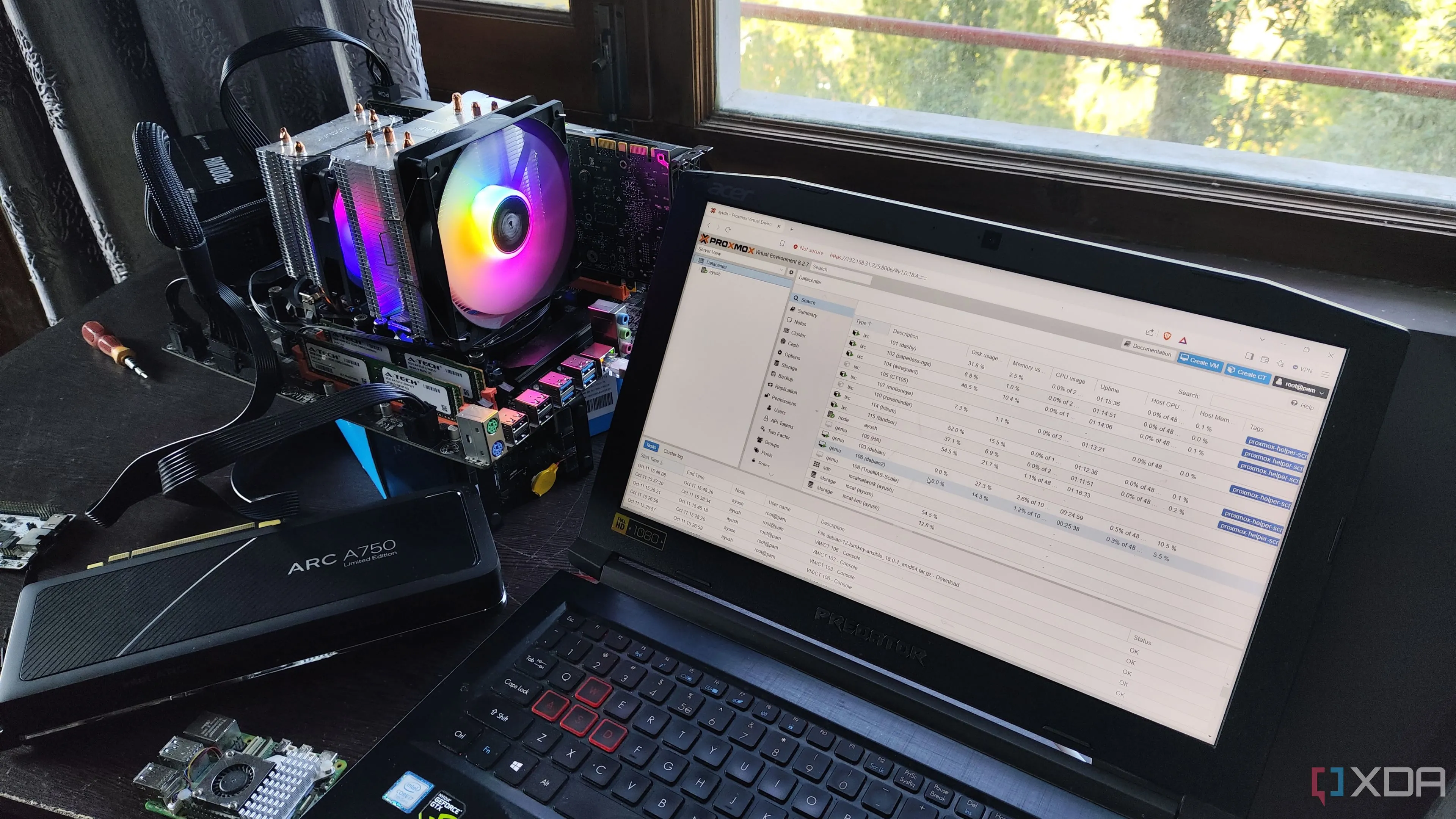 Thiết lập home lab sử dụng Proxmox, nơi Watchtower giúp quản lý hiệu quả các dịch vụ tự host.