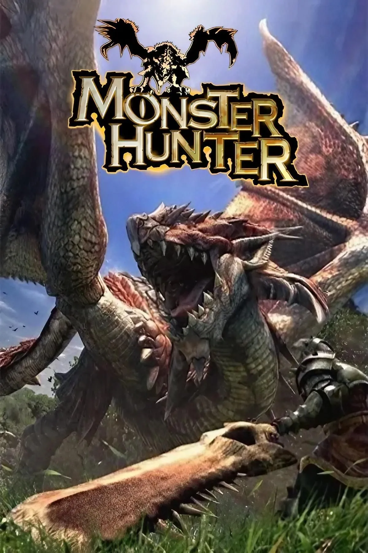 Thợ săn đối đầu với Rathalos, biểu tượng của dòng game Monster Hunter cổ điển