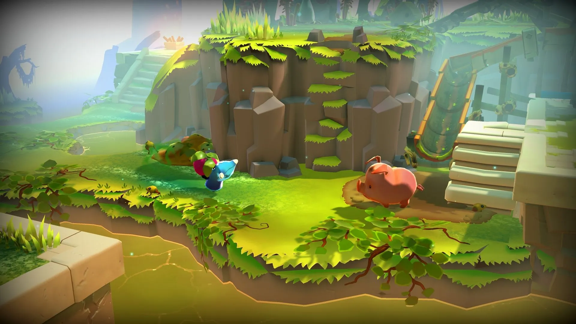 Thử thách giải đố với chú heo trong game The Last Campfire, một trong những tựa game giải đố phiêu lưu ấn tượng.