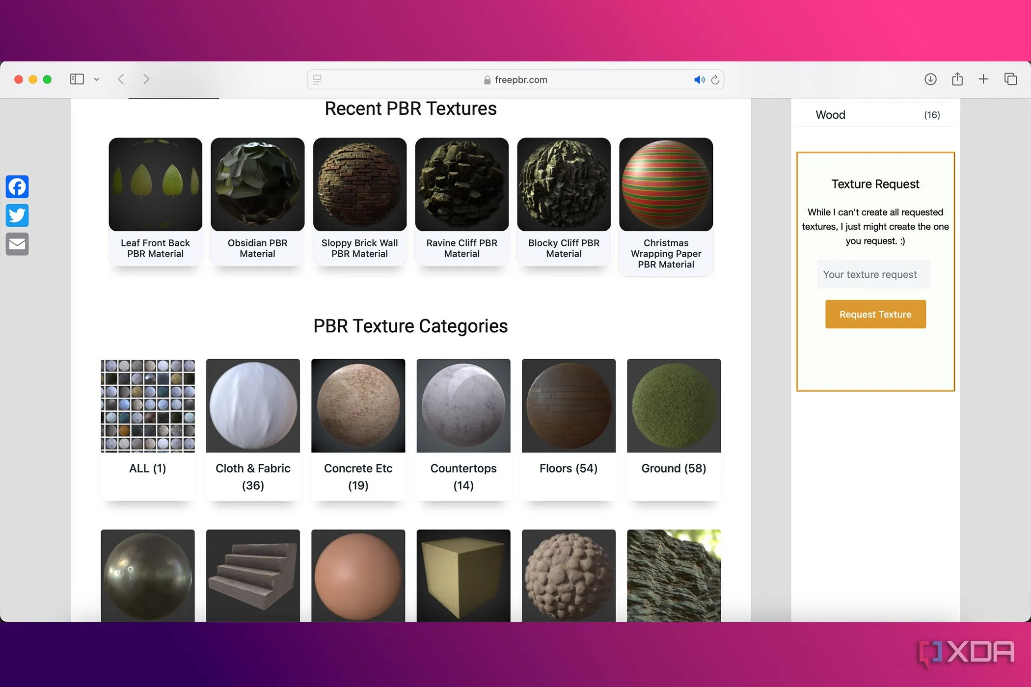 Thư viện texture 3D PBR chất lượng cao trên Free PBR