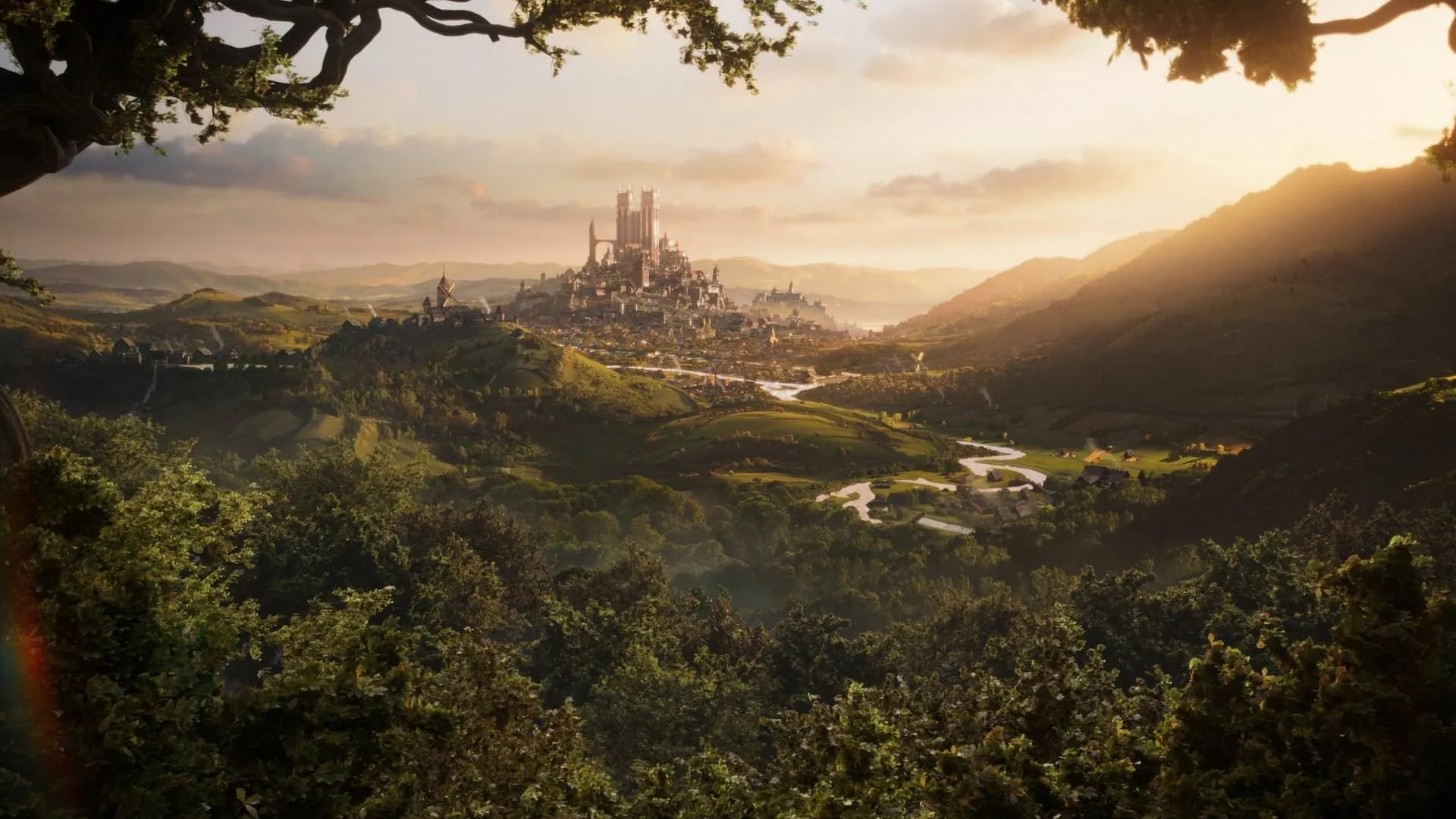 Toàn cảnh vùng Albion và thành phố Bowerstone trong phiên bản Fable reboot