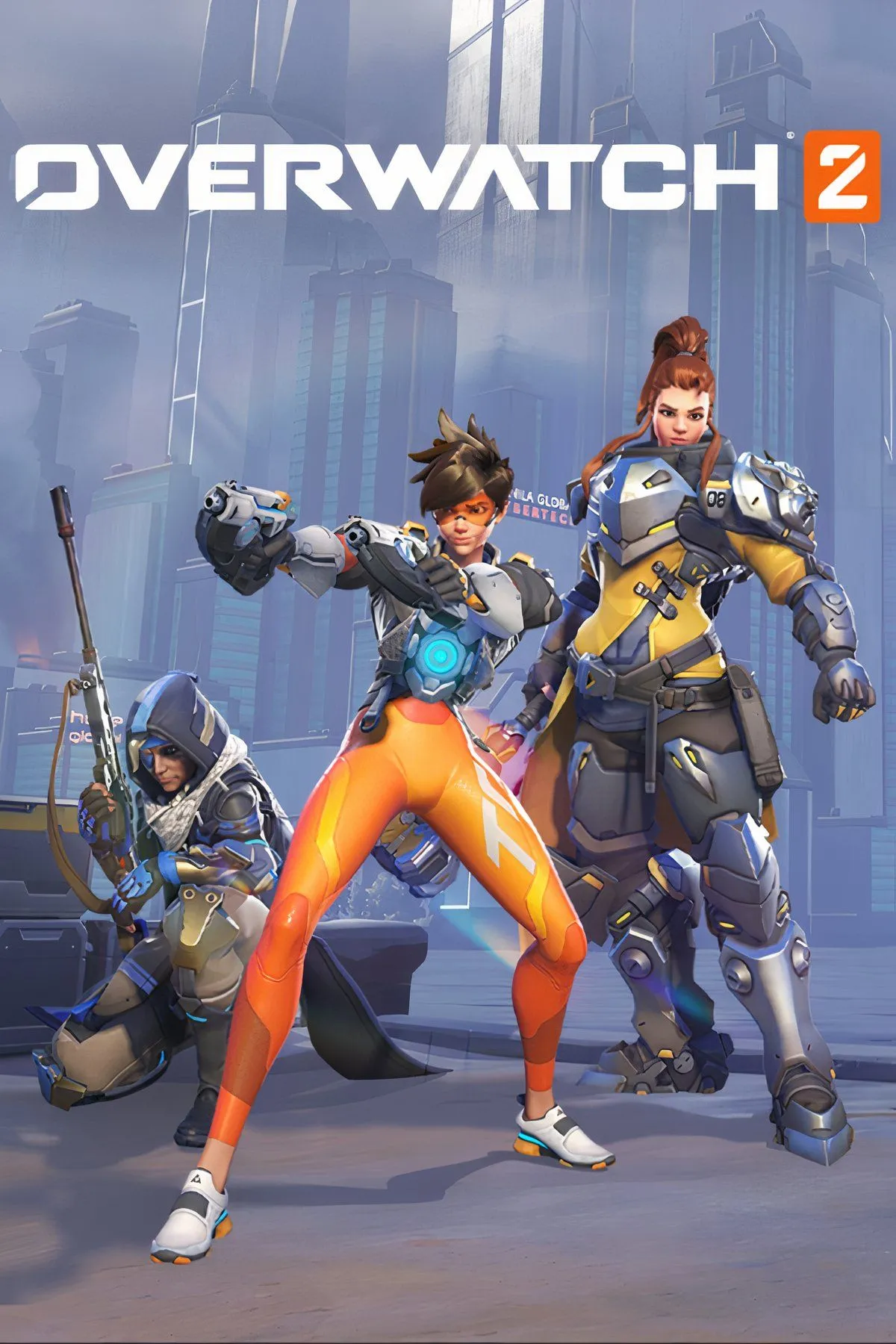 Tổng quan các nhân vật và logo Overwatch 2 minh họa cho chế độ Stadium