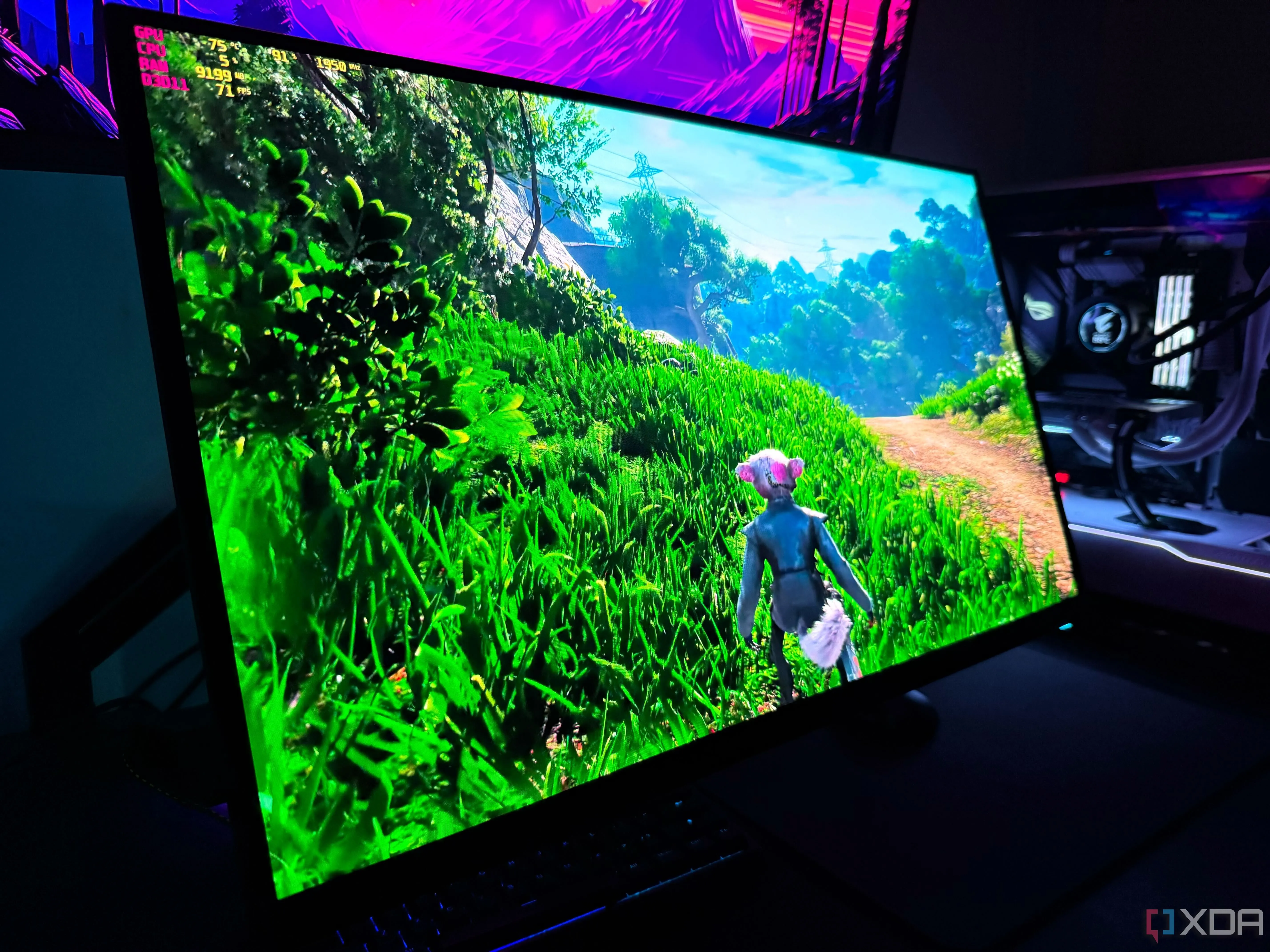 Trải nghiệm chơi game Biomutant trên màn hình OLED cao cấp, nơi hiệu năng RAM DDR5 có thể không tạo khác biệt lớn
