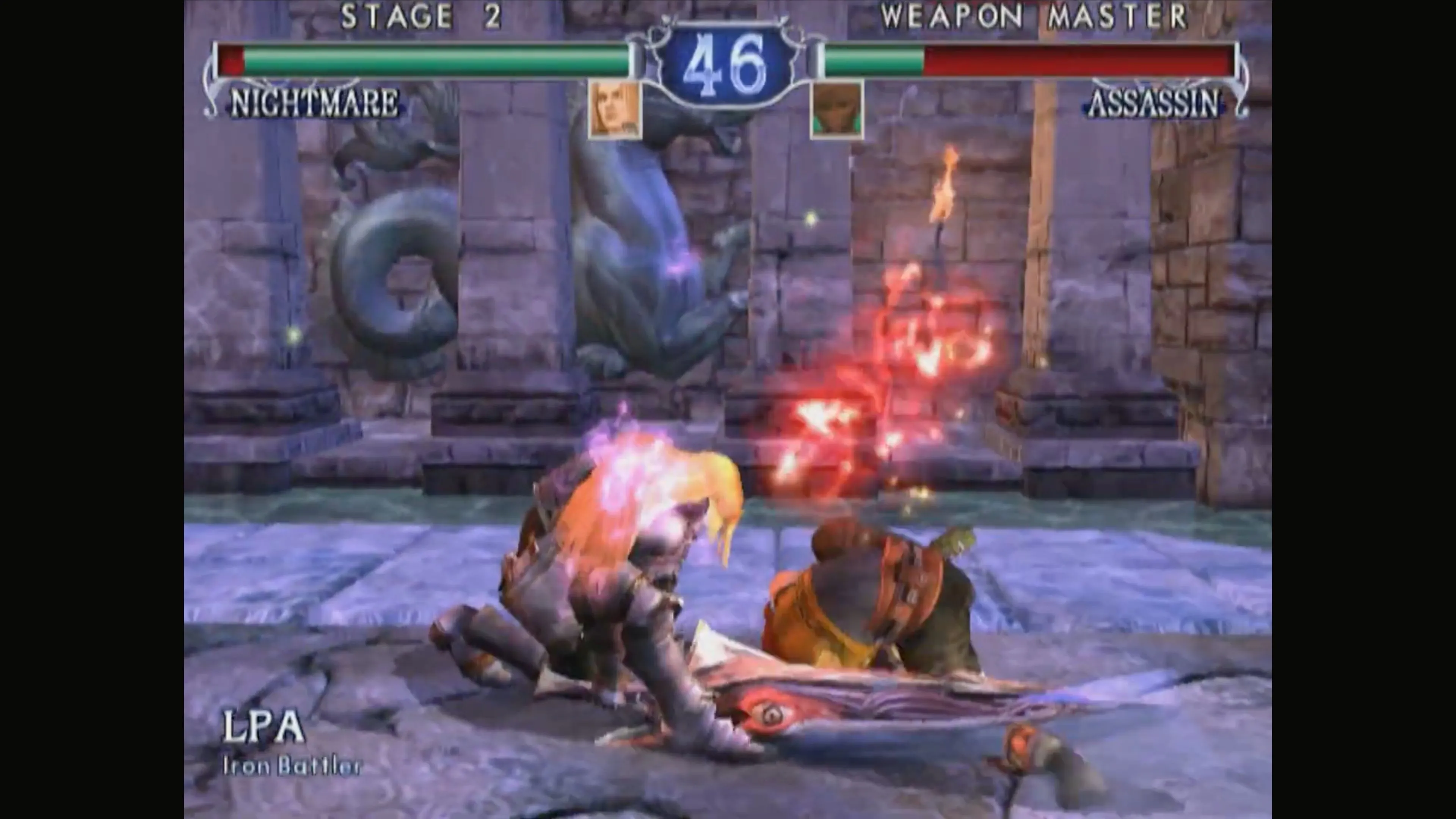 Trận đấu kịch tính trong SoulCalibur II