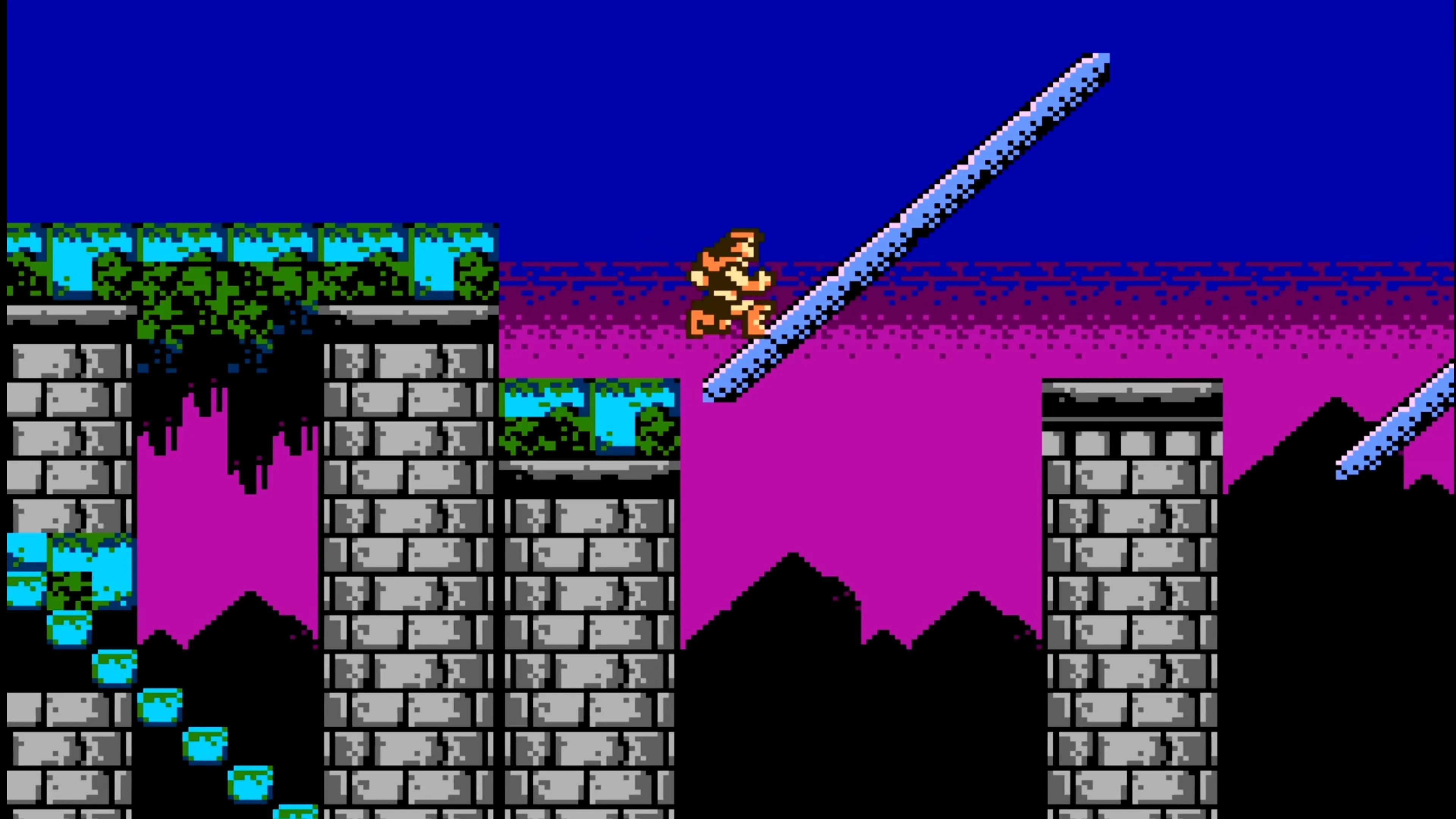 Trevor Belmont đối mặt với kẻ thù trong Castlevania III: Dracula's Curse