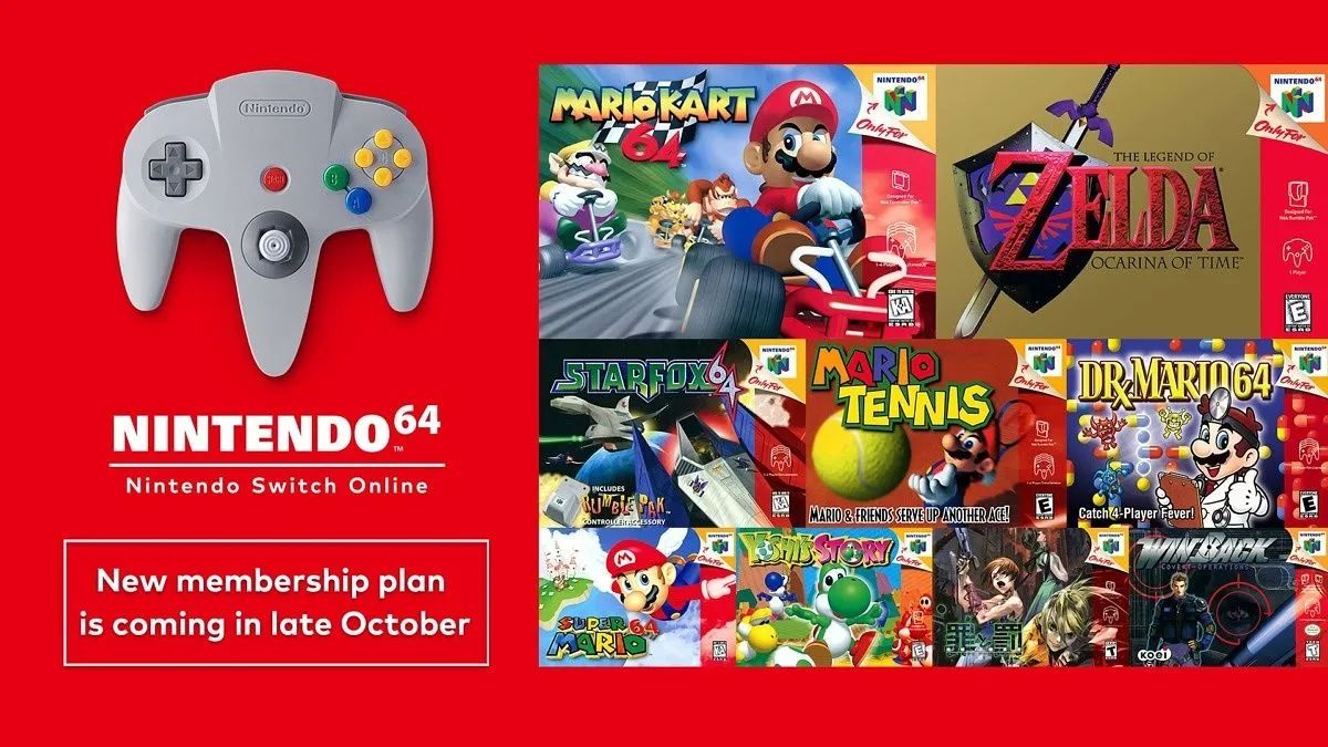 Tuyển tập các tựa game Nintendo 64 kinh điển trong gói mở rộng Nintendo Switch Online, sẽ có thêm tính năng mới trên Switch 2