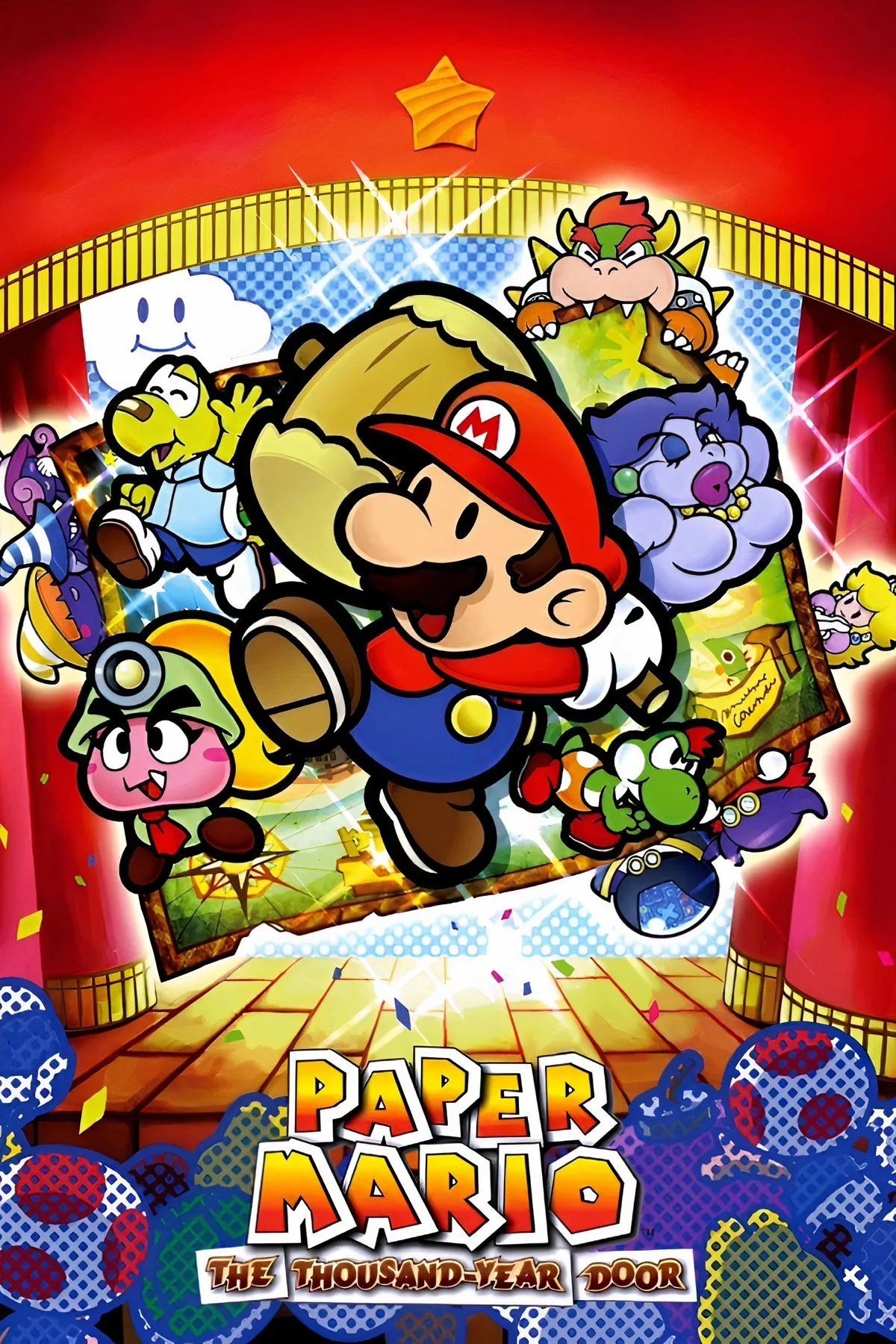 Yoshi cùng Mario trong Paper Mario: The Thousand-Year Door